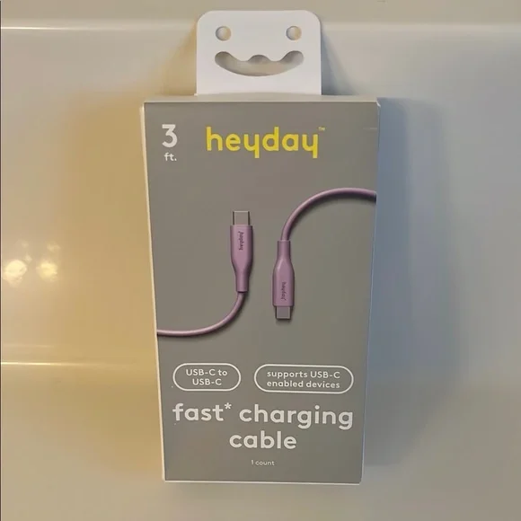 Heyday Purple Fast Charging Cable for Cell Phones - Picture 1 of 4